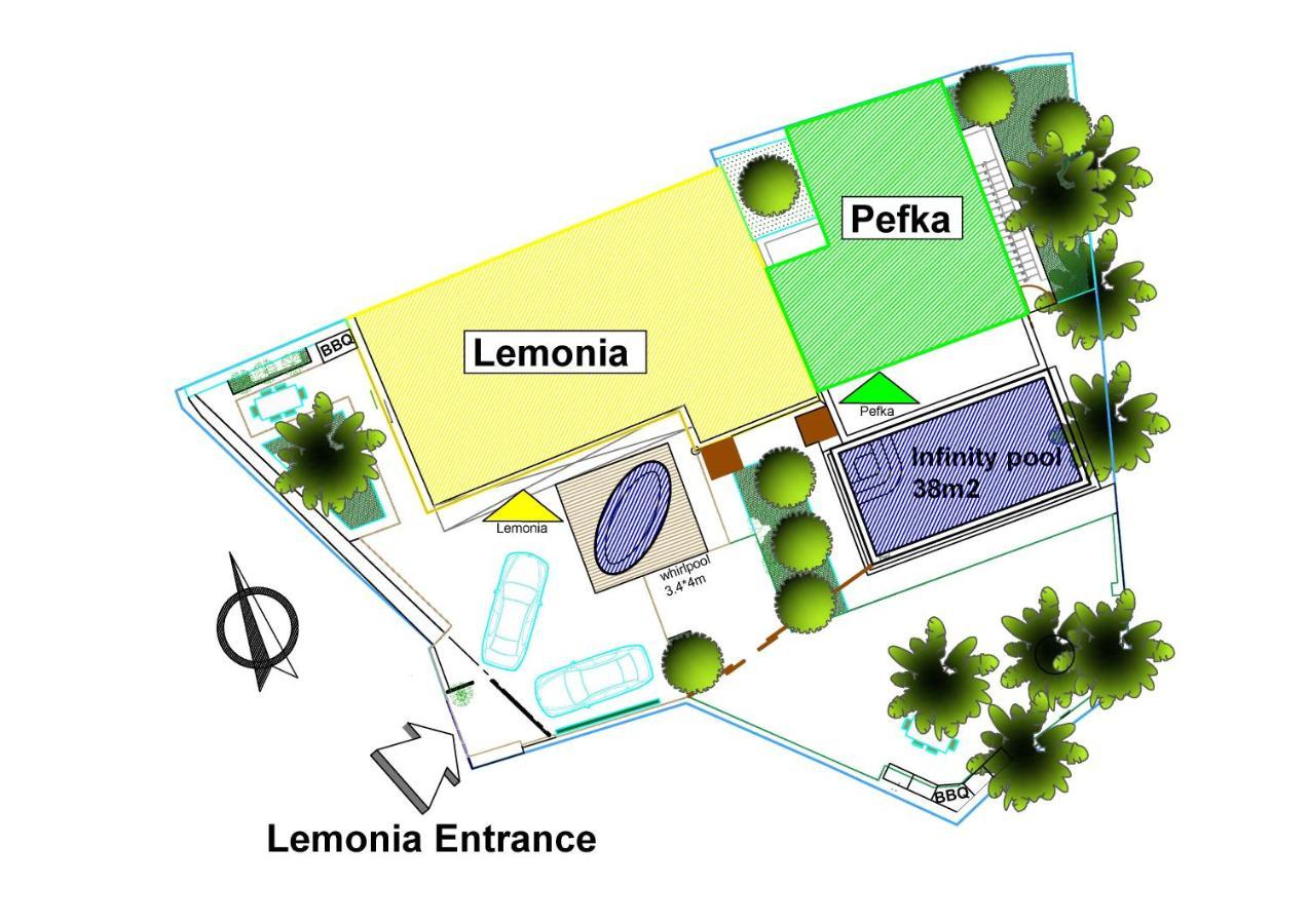 Paradisos Luxury Villas Next To Beach Koutsouras Exterior photo