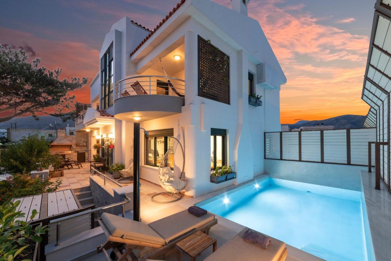 Paradisos Luxury Villas Next To Beach Koutsouras Exterior photo