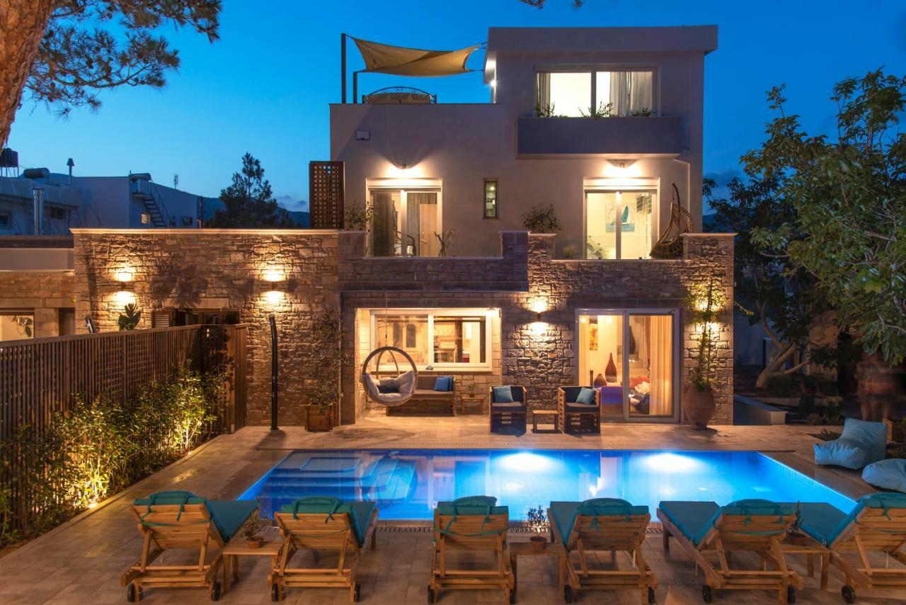 Paradisos Luxury Villas Next To Beach Koutsouras Exterior photo