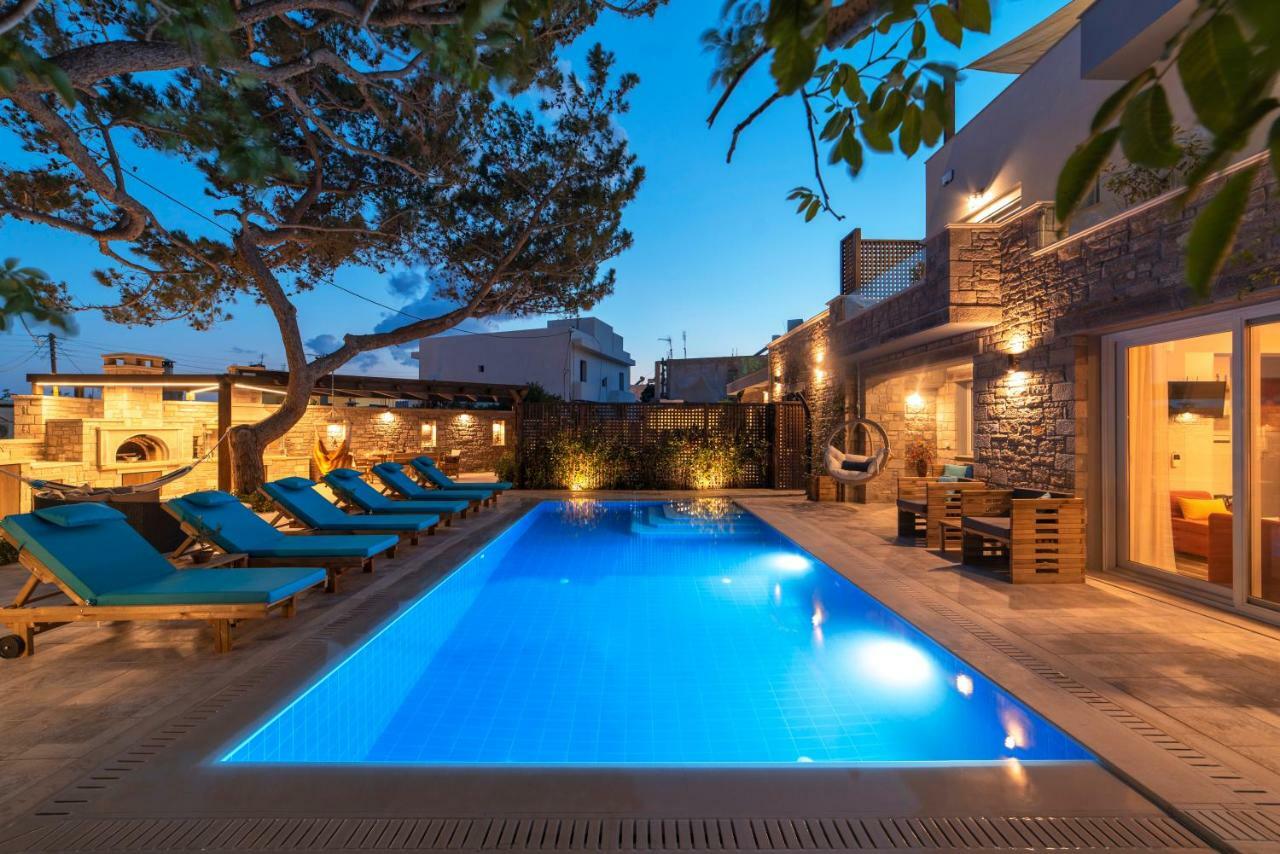 Paradisos Luxury Villas Next To Beach Koutsouras Exterior photo